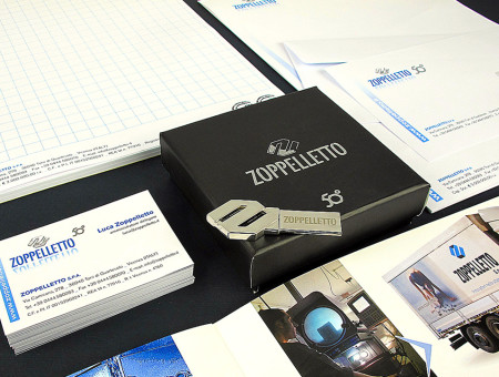 Zoppelletto restyling logo brochure e allestimenti